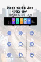 4K Dual Dash Camera with ADAS